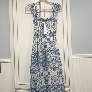 NWT GOODNIGHT MACAROON embroidered maxi